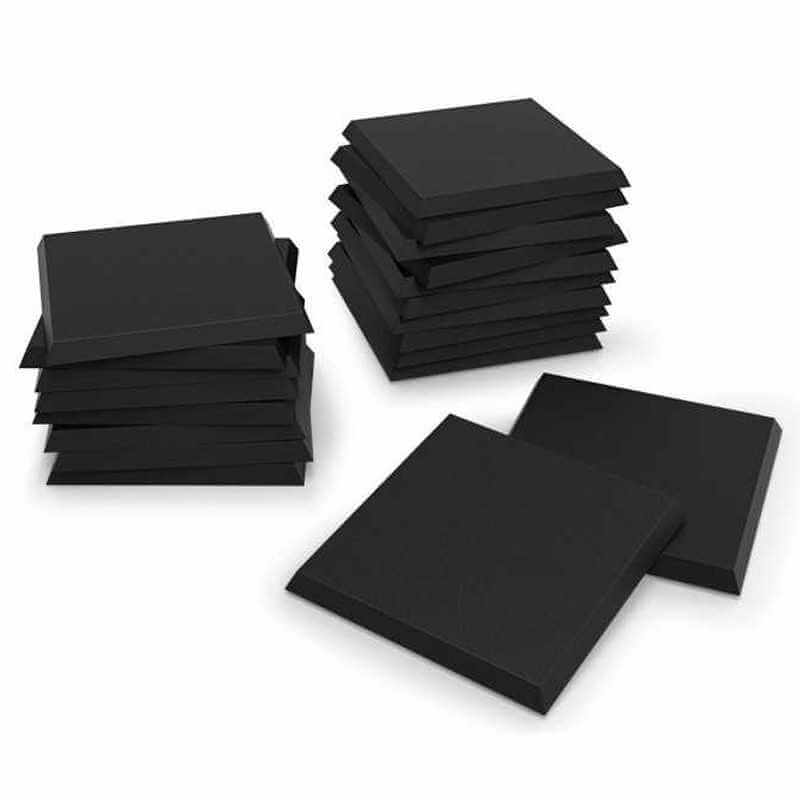 Black - Plastic Square Base 30 mm - 20 stuks
