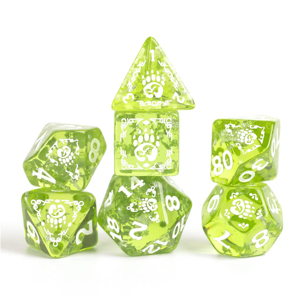 Druid Green - D&D Adventure Dice set - 16 stuks