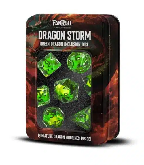 Green Dragon Storm - Inclusion Dice set - 7 stuks