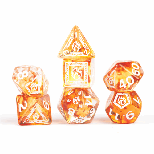 Sorcerer Orange - D&D Adventure Dice set - 16 stuks
