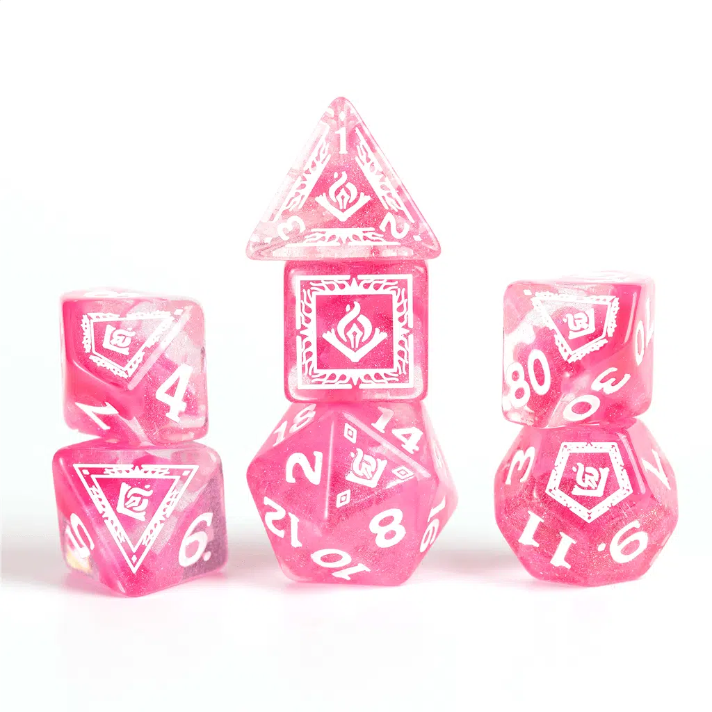 Wizard Fuchsia - D&D Adventure Dice set - 16 stuks