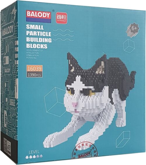 Zwart witte kat - NanoBlocks - 1390 stukjes