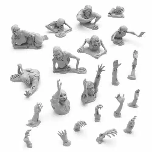21x Dead Rising Zombies - Unpainted Miniatures