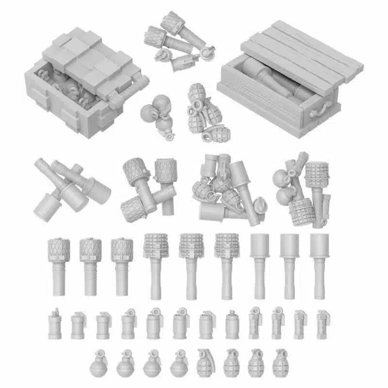 40x Grenades - Unpainted Miniatures