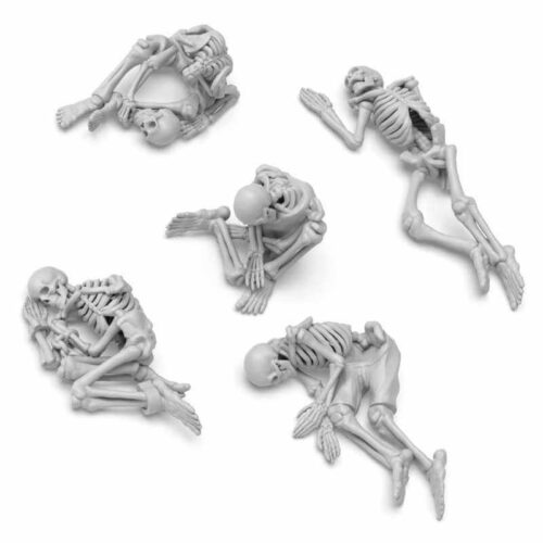 5x Dead Skeletons - Unpainted Miniatures
