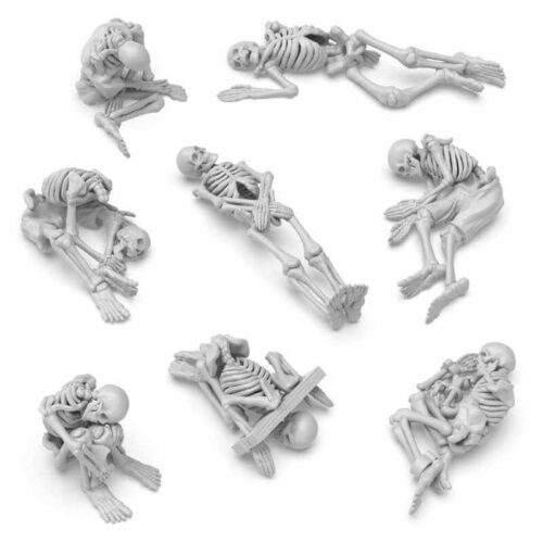 8x Dead Skeletons - Unpainted Miniatures