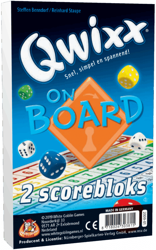 Extra Scorebloks - Qwixx: On Board
