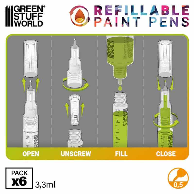 Refillable Paint Pens