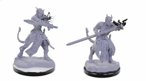 Tiefling Warlocks - Unpainted D&D Miniatures