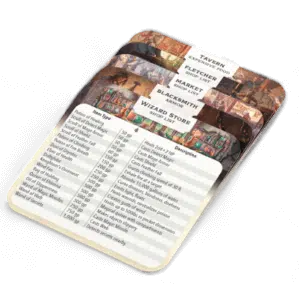 Towns & Villages Shop Cards - D&D 5.0