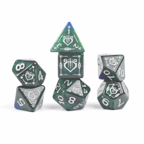 Bard Blue - D&D Adventure Dice set - 15 stuks