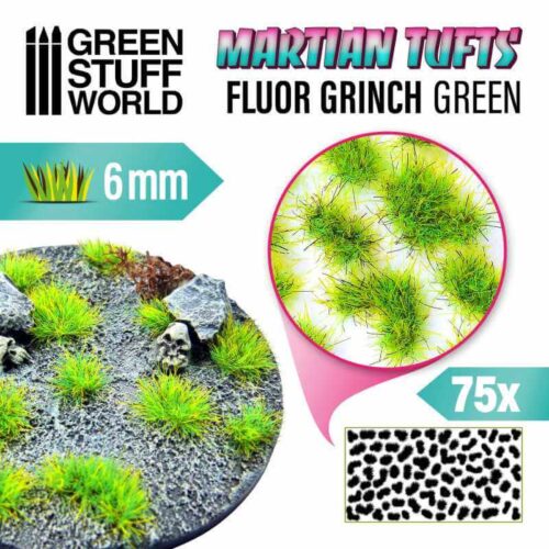 Fluor Grinch Green - Martian Fluor Tufts 6mm