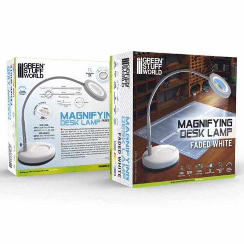 Magnifying desk lamp - Faded White