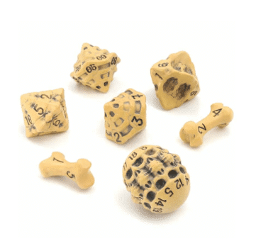 Skull & Bone: Ancient Bone Yellow - Dice set - 7 stuks
