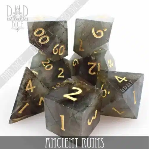 Ancient Ruines - Gemstone Dice set - 7 stuks