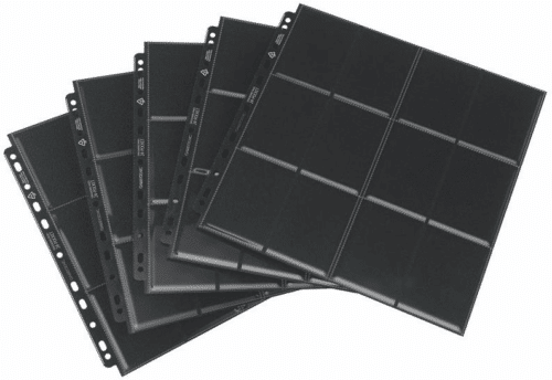 Black - 24-Pocket Sideloading Pages - 10 stuks