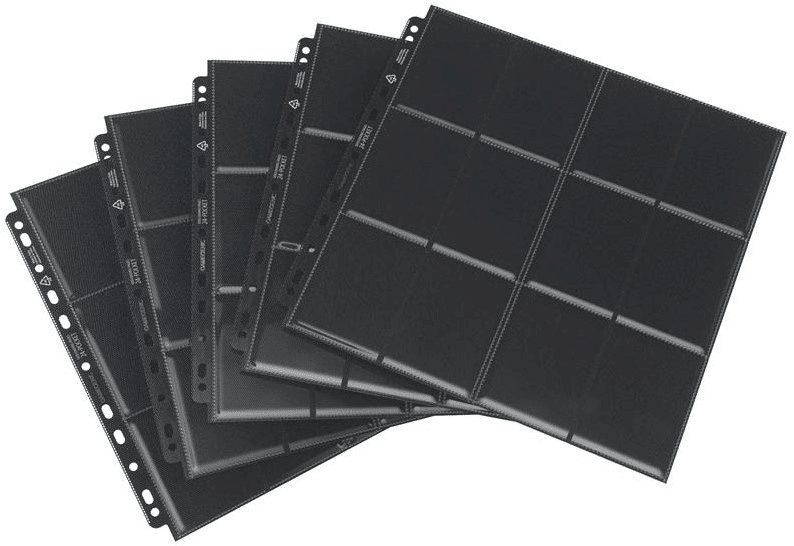 Black - 24-Pocket Sideloading Pages - 10 stuks