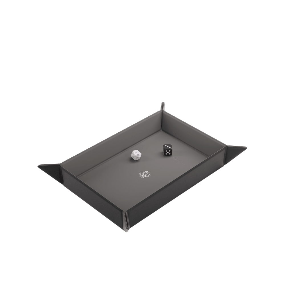 Black/Gray Rectangular - Magnetic Dice Tray