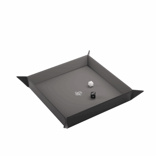 Black/Gray Square - Magnetic Dice Tray