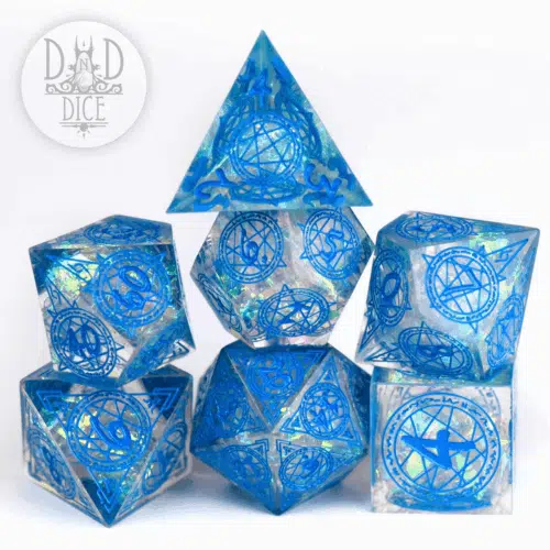 Crown of Magic - Handmade Dice set - 7 stuks