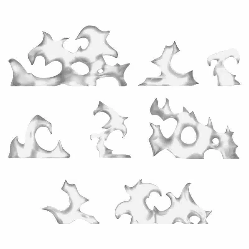 Energy waves x8 - Unpainted Miniatures