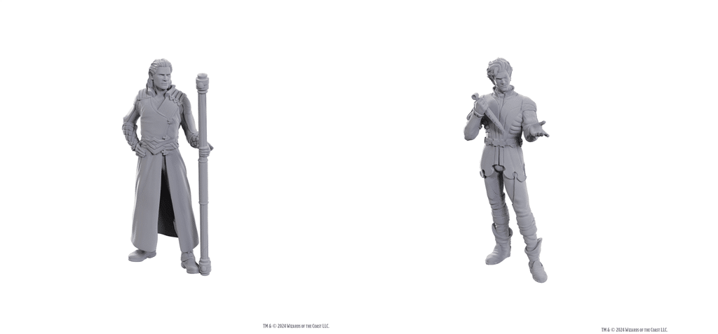 Gale & Astarion - Unpainted D&D Miniatures Special Edition Baldur's Gate 3