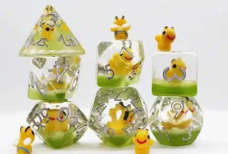Happy Bees - Dice set - 7 stuks