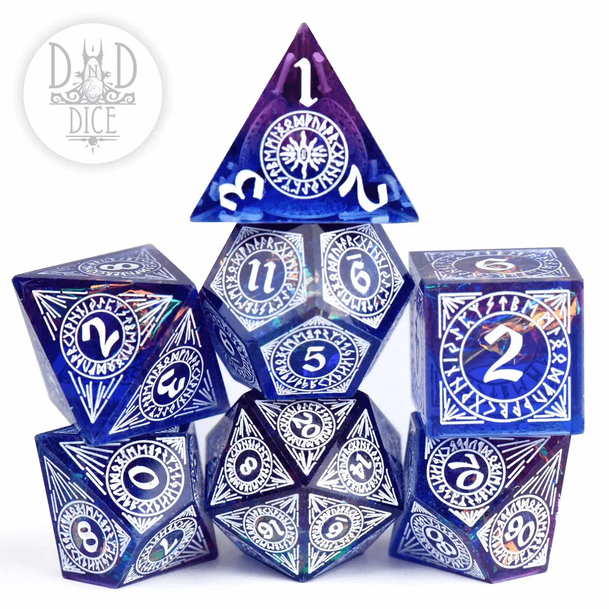 Helheim Hold - Handmade Dice set - 7 stuks