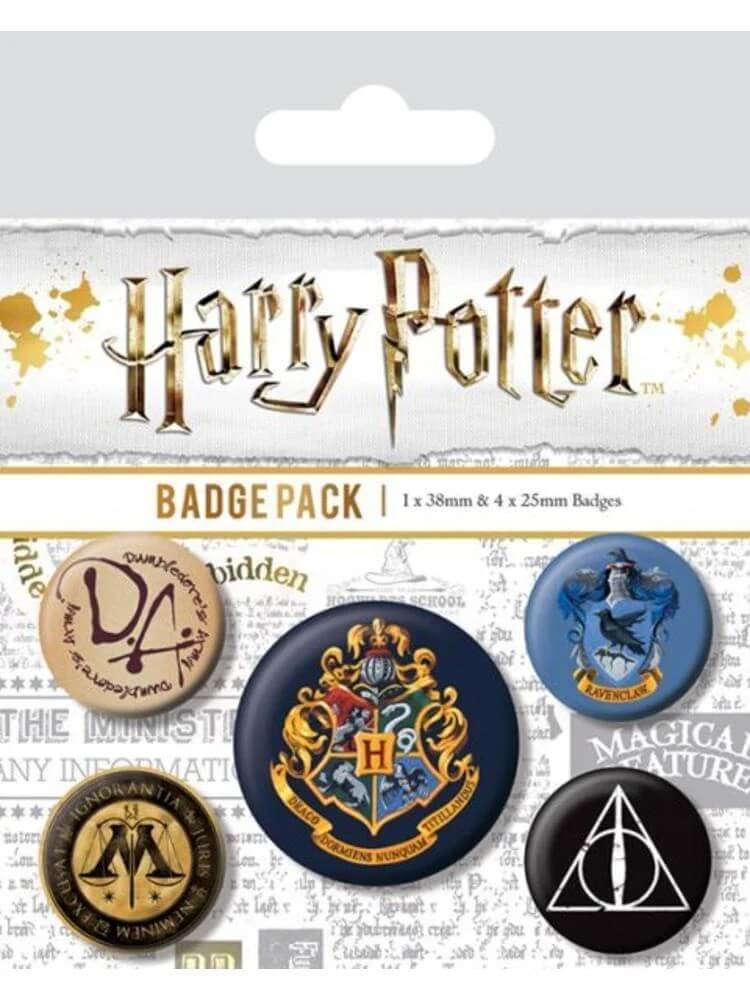 Hogwarts - Badge Button Pack - Harry Potter