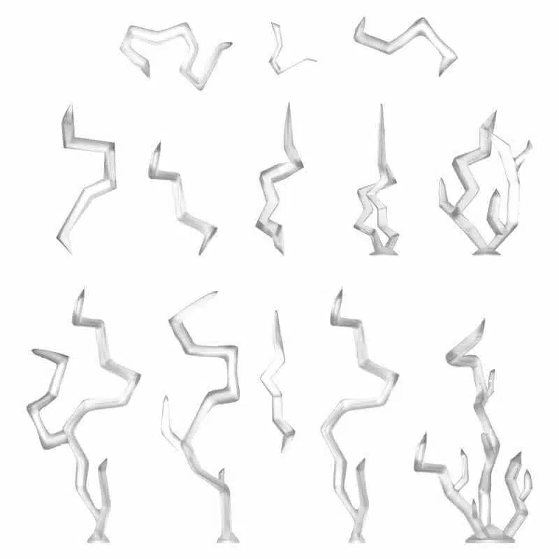 Lightning Spells x26 - Unpainted Miniatures