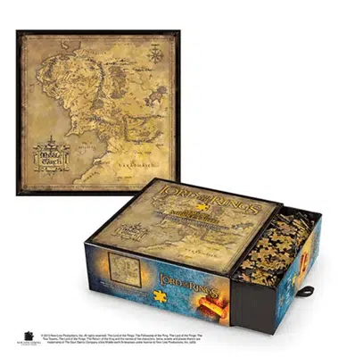 LotR: Middle-Earth's Map - 1000 stukken Puzzel