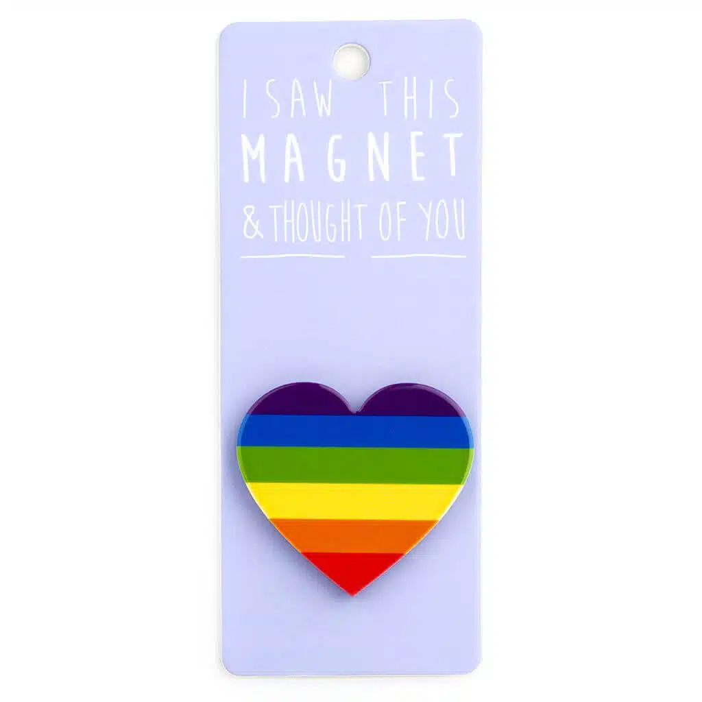 Rainbow heart - Magneet