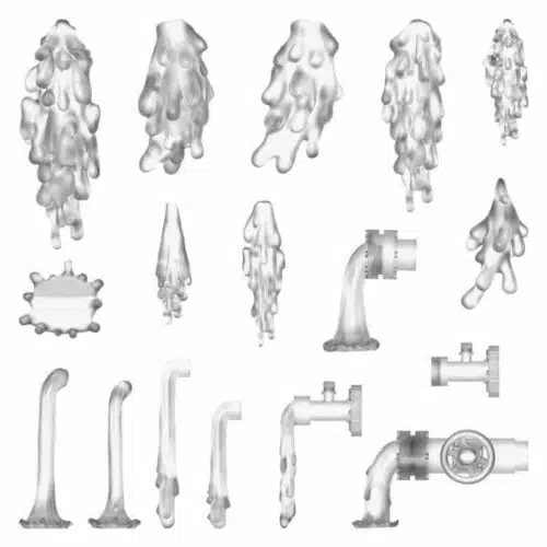 Running water x8 - Unpainted Miniatures