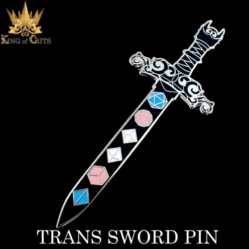 Trans Sword - Enamel Pin