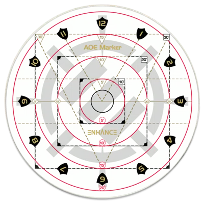 30ft Spell AOE Damage Marker