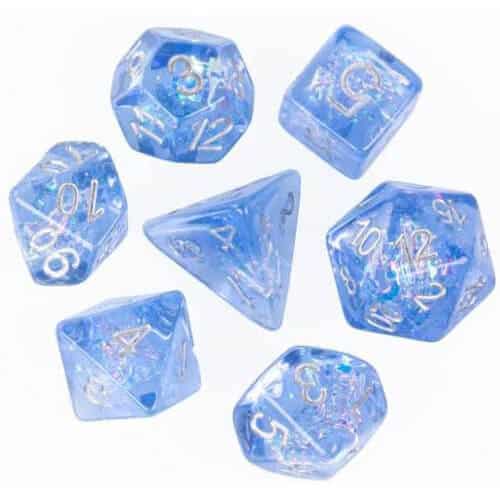 CandyPaper Blauw - Dice set - 7 stuks