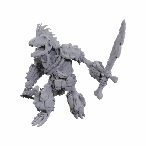 Lizardfolk Skeleton - Unpainted D&D Miniatures