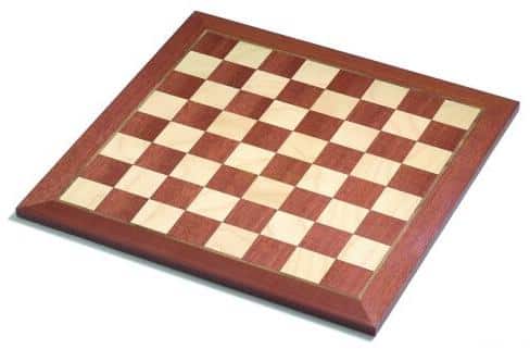 Mahonie/Ahorn Ingelegd Schaakbord - 48cm