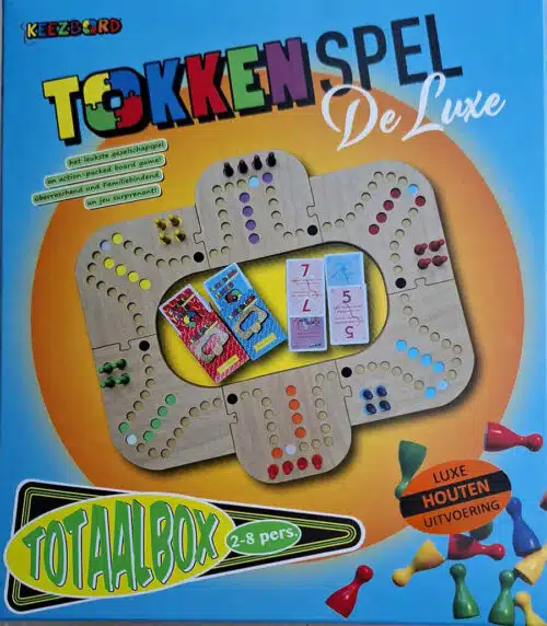 Tokkenspel Totaalbox Hout 2-8 Personen