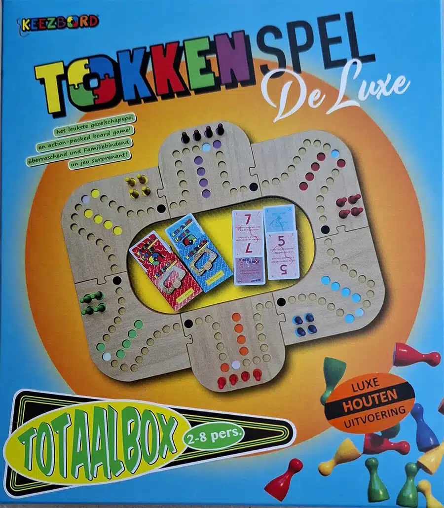 Tokkenspel Totaalbox Hout 2-8 Personen