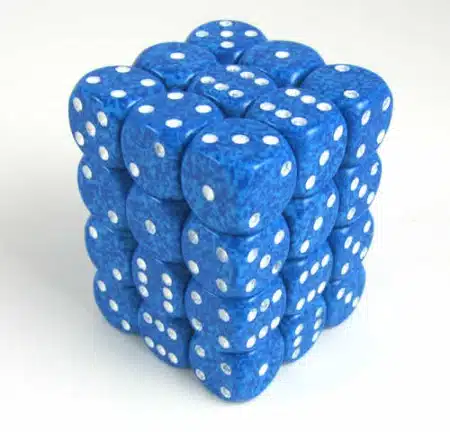 Water Speckled D6 12mm (36 stuks)