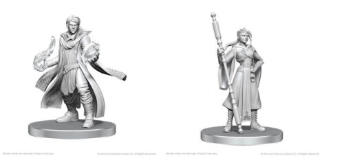 Beauregard Lionett & Caleb Widogast - Critical Role Unpainted Miniatures