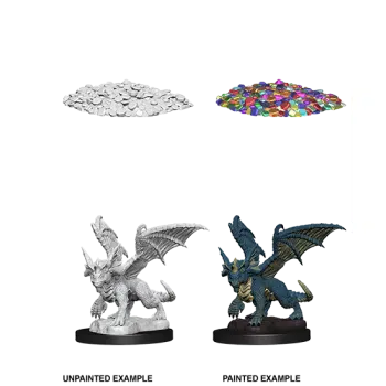 Blue Dragon Wyrmling - D&D Unpainted Miniatures