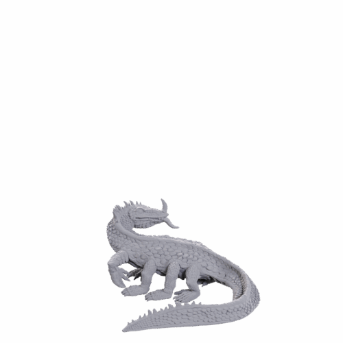 Classic Basilisk - D&D Unpainted Miniatures