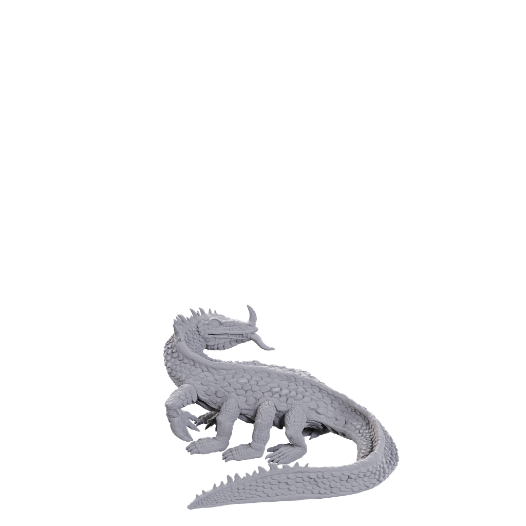 Classic Basilisk - D&D Unpainted Miniatures