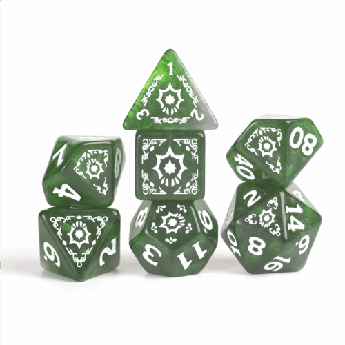 Cleric Green - D&D Adventure Dice set - 15 stuks