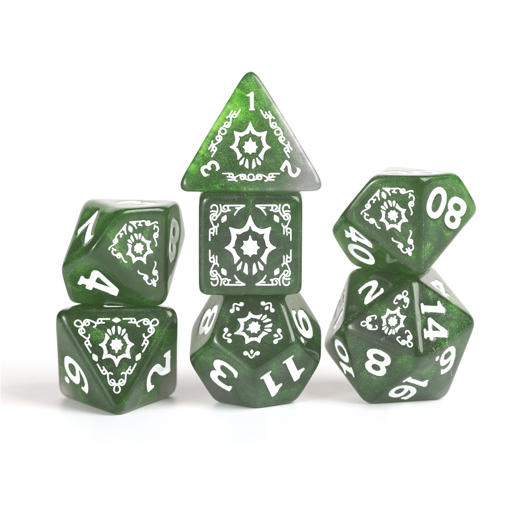 Cleric Green - D&D Adventure Dice set - 15 stuks