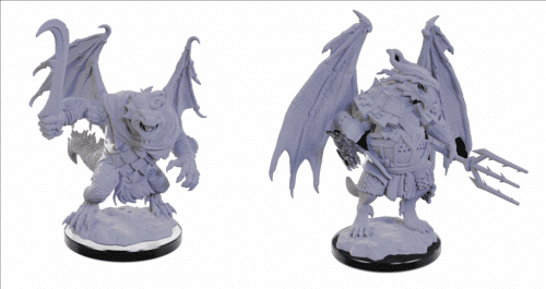 Draconian Foot Soldier & Mage - Unpainted D&D Miniatures