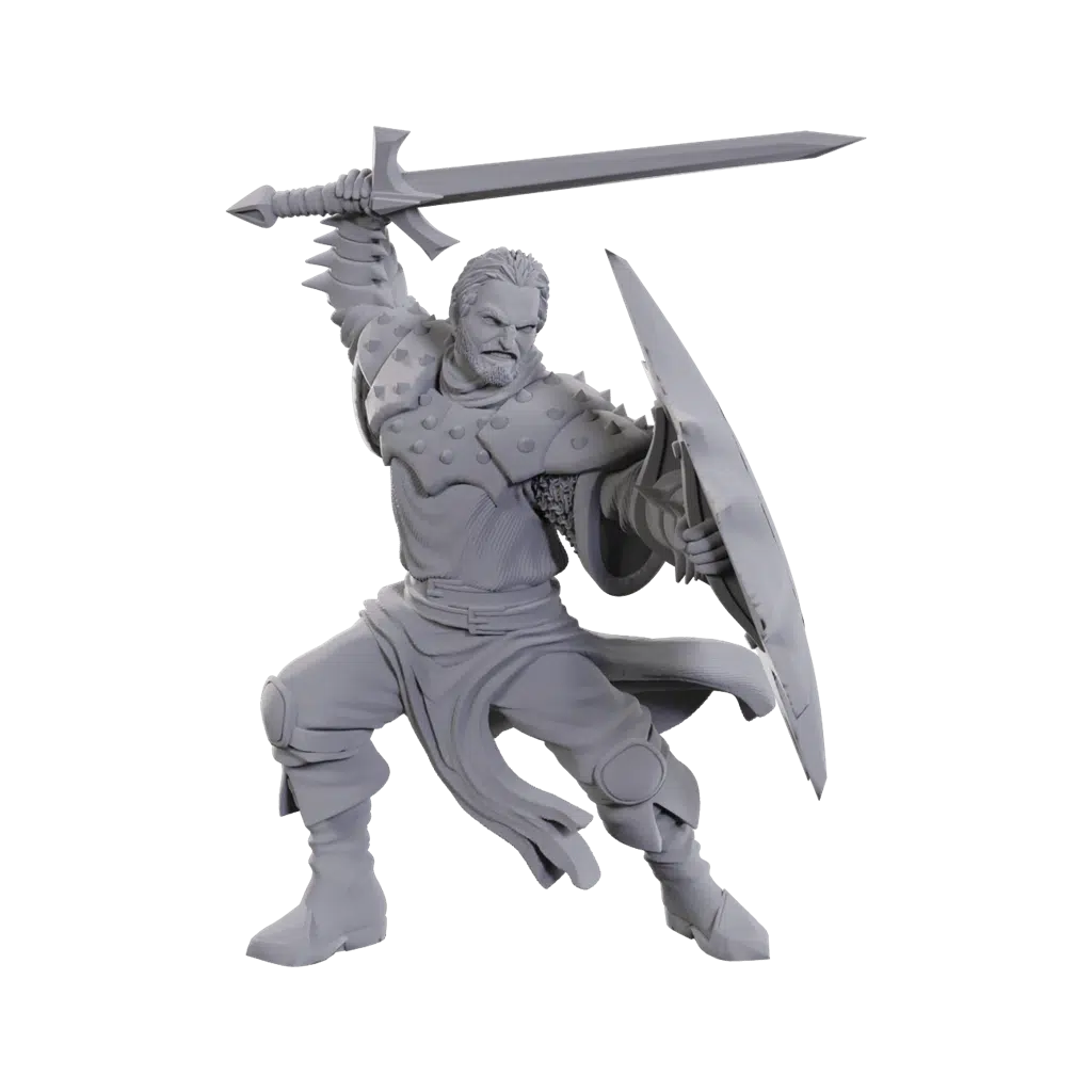 Dragon Army Soldier - Unpainted D&D Miniatures