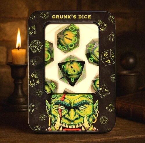 Eye of the Swamp God - Grunk's Dice Set - 7 stuks